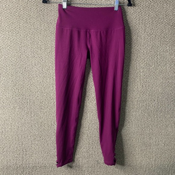 DSG Dick’s Sporting Goods Womens Leggings Size XS Purple 7/8‎ Ankle Athletic - Picture 1 of 12